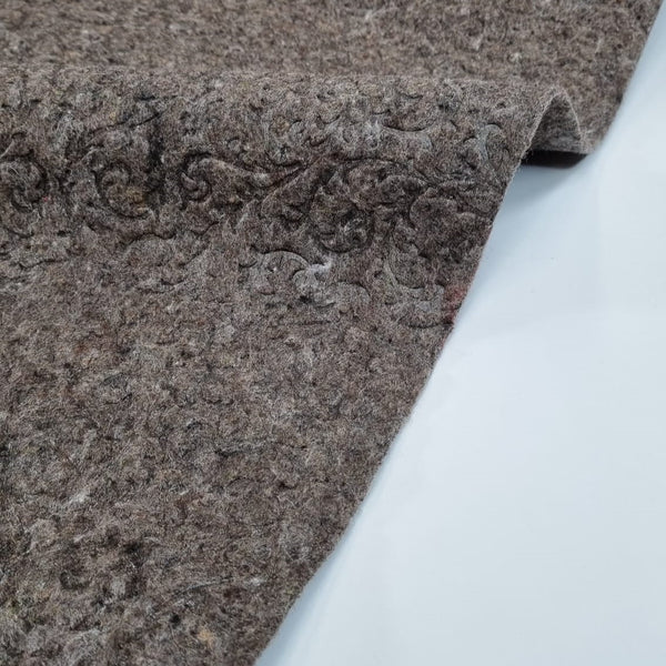 Feltro Broccato H 140 cm - MARRONE
