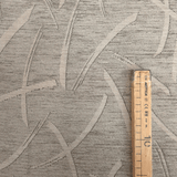 Tessuto Arredo Ciniglia/Jacquard H 140 cm - GEOMETRICO GRIGIO/LUREX ARGENTO