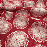 Tissu d'ameublement Jacquard H 140 cm - FUCHSIA HEXAGON STAR