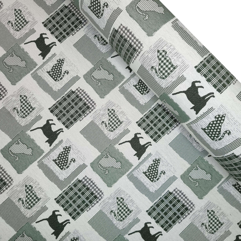 Tessuto Arredo Jacquard H 140 cm - GATTI VERDI