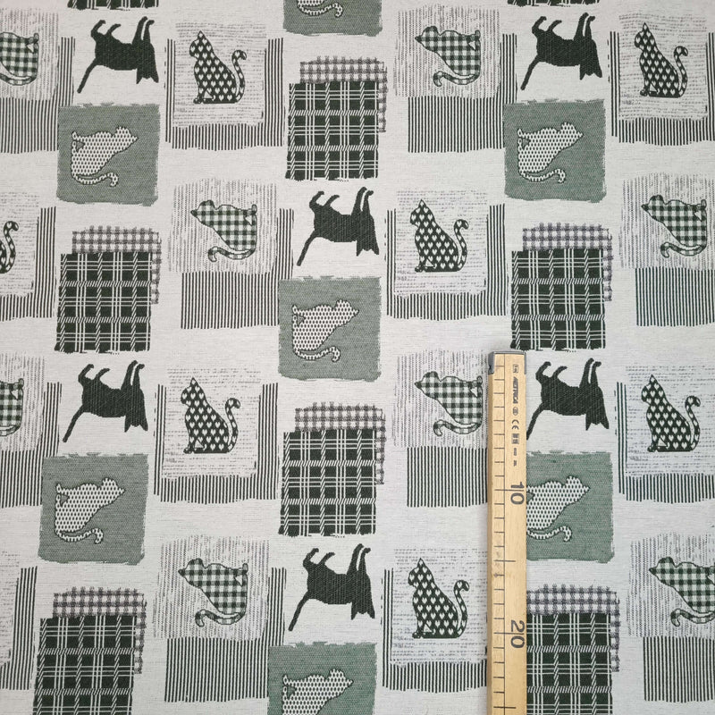 Tessuto Arredo Jacquard H 140 cm - GATTI VERDI
