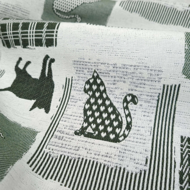 Tessuto Arredo Jacquard H 140 cm - GATTI VERDI