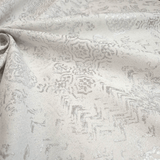 Tissu d'ameublement Jacquard H 140 cm - FUCHSIA HEXAGON STAR