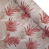 Tessuto Arredo Jacquard H 140 cm - FOGLIE ROSSE