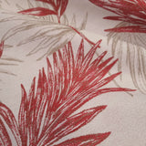 Tessuto Arredo Jacquard H 140 cm - FOGLIE ROSSE