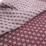 Tessuto Arredo Jacquard H 140 cm - STELLA ESAGONALE BORDEAUX