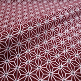 Tessuto Arredo Jacquard H 140 cm - STELLA ESAGONALE BORDEAUX