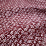 Tessuto Arredo Jacquard H 140 cm - STELLA ESAGONALE BORDEAUX