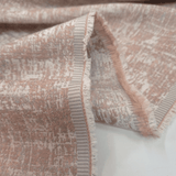 Tissu d'ameublement Jacquard H 140 cm - FUCHSIA HEXAGON STAR
