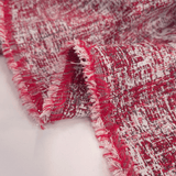 Tissu d'ameublement Jacquard H 140 cm - FUCHSIA HEXAGON STAR