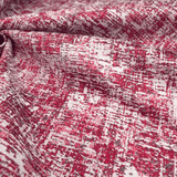 Tissu d'ameublement Jacquard H 140 cm - FUCHSIA HEXAGON STAR