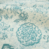 Tissu d'ameublement Jacquard H 140 cm - FUCHSIA HEXAGON STAR