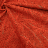 Tessuto Arredo Ciniglia/Jacquard H 140 cm - GEOMETRICO RUGGINE/LUREX ARGENTO