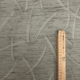 Tessuto Arredo Ciniglia/Jacquard H 140 cm - GEOMETRICO GRIGIO VERDE/LUREX ARGENTO