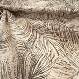Tessuto Arredo Jacquard H 140 cm - FOLIAGE BEIGE/LUREX ORO