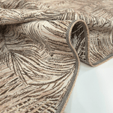 Tessuto Arredo Jacquard H 140 cm - FOLIAGE BEIGE/LUREX ORO