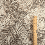 Tessuto Arredo Jacquard H 140 cm - FOLIAGE BEIGE/LUREX ORO