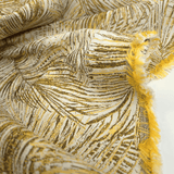 Tessuto Arredo Jacquard H 140 cm - FOLIAGE GIALLO