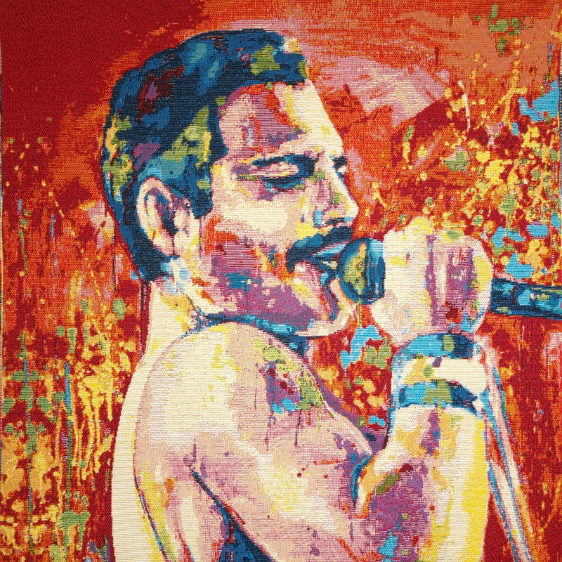 Pannello Gobelin tinto in filo 47 x 47 cm - FREDDIE MERCURY