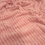 Fausse fourrure côtelée H 140 cm - CRÈME