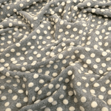 Lana Cotta H 160 cm - POIS BIANCHI/GRIGIO CHIARO