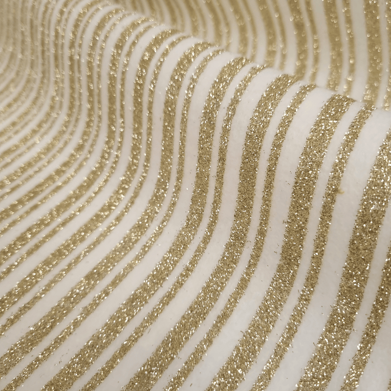 Pannolenci H 155 cm - FEUILLES D'OR CRÈME