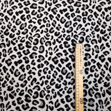 Tessuto Arredo Jacquard H 140 cm - LEOPARDATO NERO