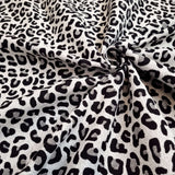 Tessuto Arredo Jacquard H 140 cm - LEOPARDATO NERO