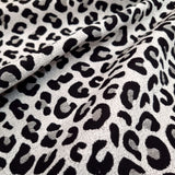 Tessuto Arredo Jacquard H 140 cm - LEOPARDATO NERO