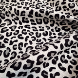 Tessuto Arredo Jacquard H 140 cm - LEOPARDATO NERO