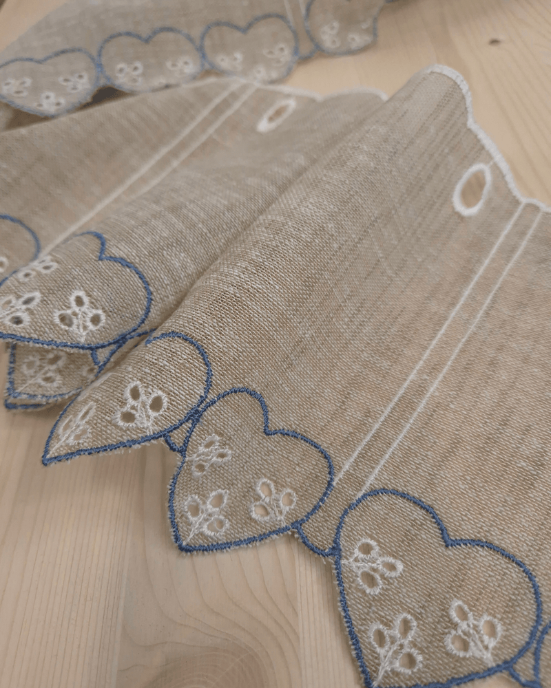 Mantovana H 17 cm - CUORE AZZURRO/GREZZO