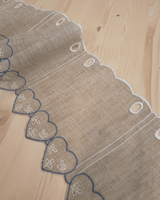 Mantovana H 17 cm - CUORE AZZURRO/GREZZO