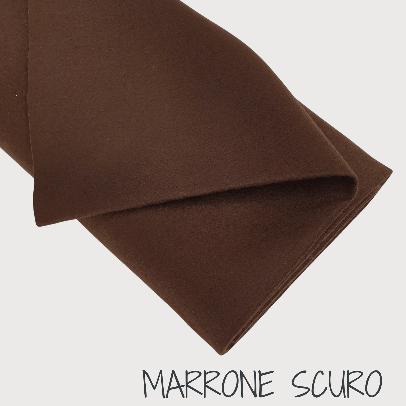 Pannolenci Marrone Tinta Unita a Metraggio - 180cm Altezza
