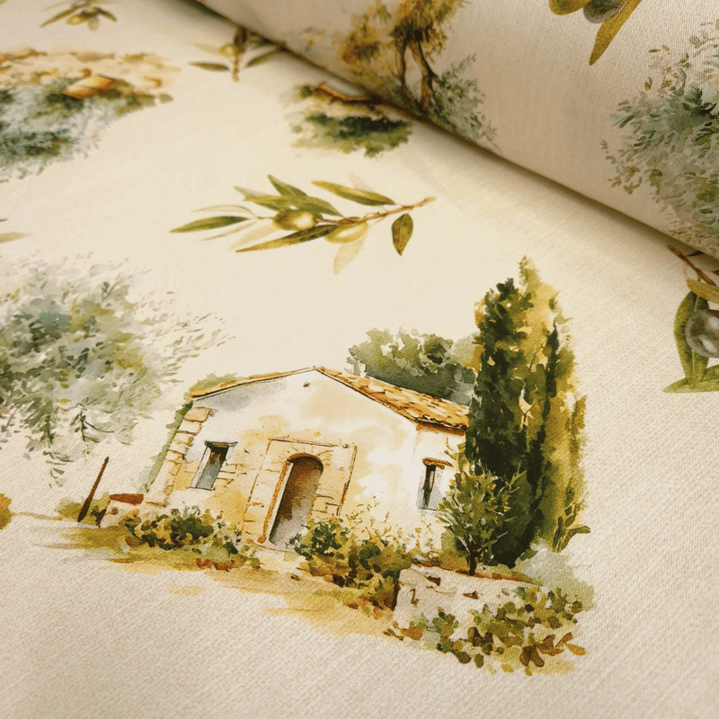 Cotton Panama Digital Fund H 160 cm - GRANATAPFEL