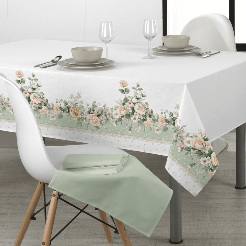 Tischdecke aus Stoff mit Senkung H 160 cm