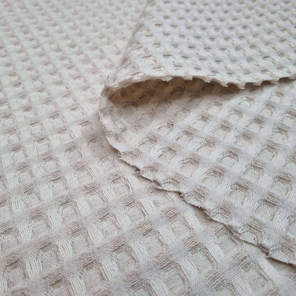 Spugna maxi nido d'ape in misto lino H 160 cm - ECRU