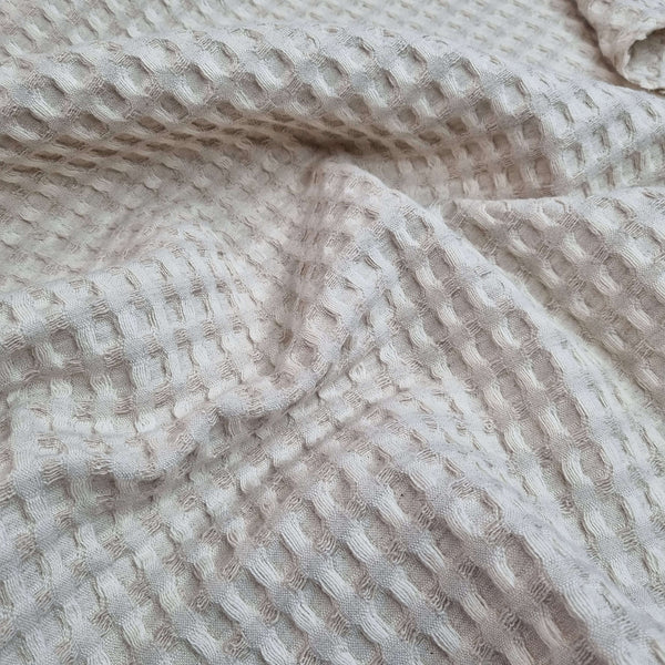 Spugna maxi nido d'ape in misto lino H 160 cm - ECRU