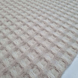Spugna maxi nido d'ape in misto lino H 160 cm - ECRU