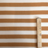 Mousseline imprimée - PLUMES/TERRE CUITE H 140 cm