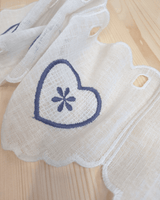 Mantovana H 17 cm - CUORE AZZURRO POLVERE