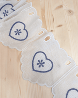 Mantovana H 17 cm - CUORE AZZURRO POLVERE
