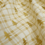Cotone Natale H 140 cm - PINI DORATI/SCOZZESE PANNA