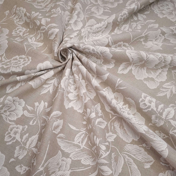 Misto Cotone Fondo Grezzo H 280 cm Trama Fitta - PEONIE