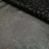 Organza H 150 cm - STERNENHIMMEL SILBER/SCHWARZ