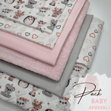 PACK BÉBÉS ANIMAUX - 6 pièces 70 x 100 cm