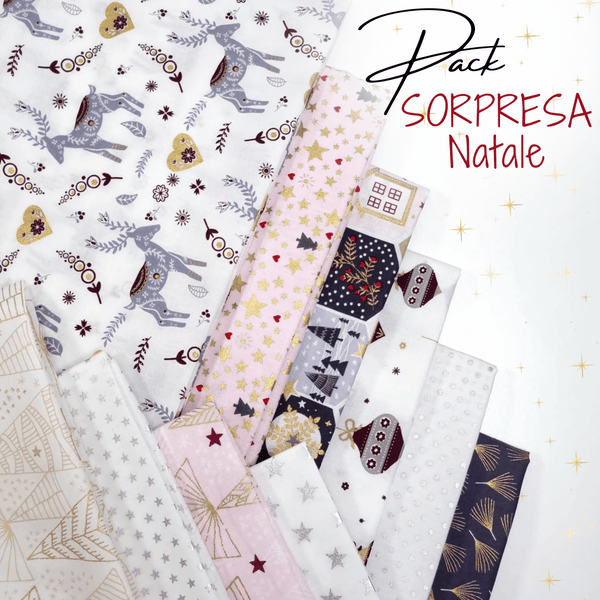 PACK 10 Pezzi mix di COTONE NATALIZIO