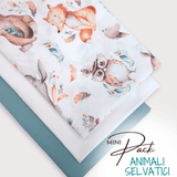 MINI PACK ANIMALI SELVATICI/LAGUNA - 3 pezzi 70 x 100 cm