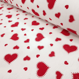 Cotone Fondo Panama H 180 cm - CUORICINI ROSSI