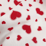 Cotone Fondo Panama H 180 cm - CUORICINI ROSSI