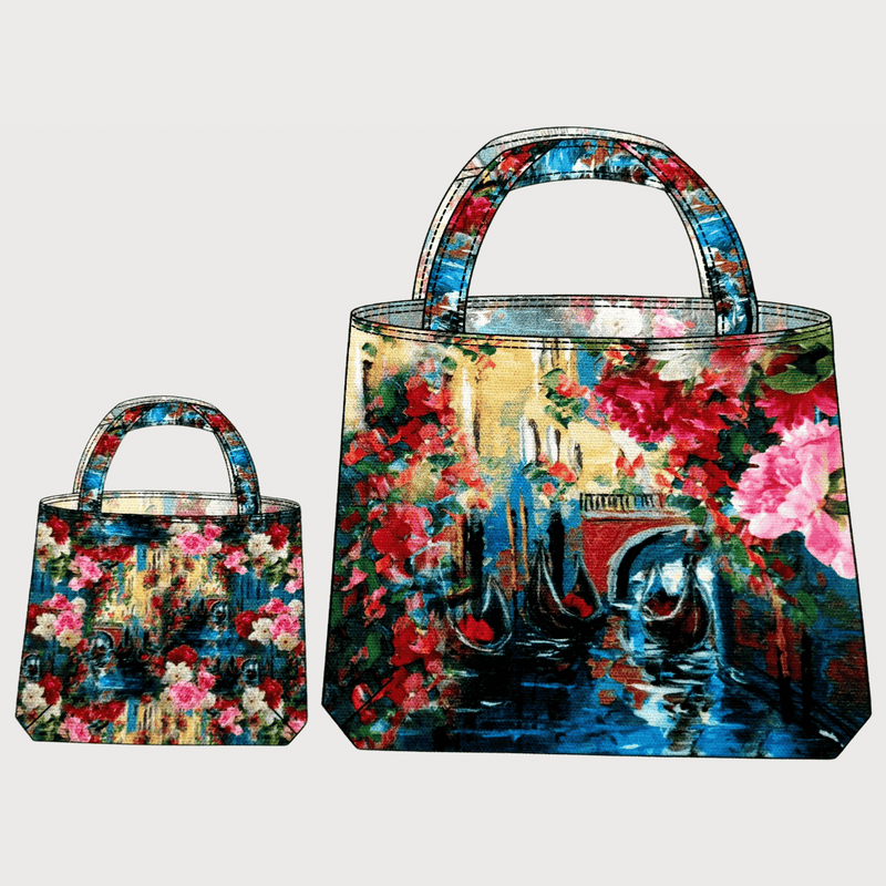 Doppelseitiges Shopper-Taschen-Panel – VENICE